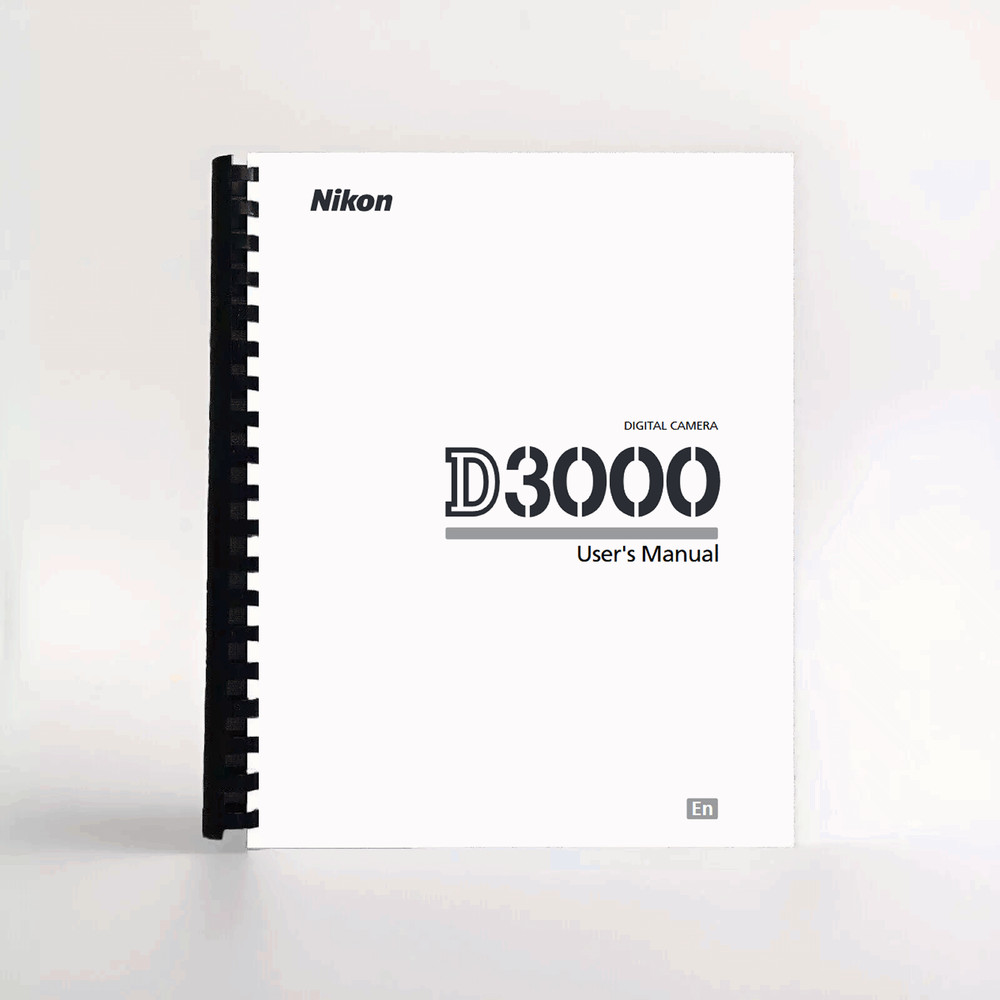 Nikon D3000 User's / Instruction Manual