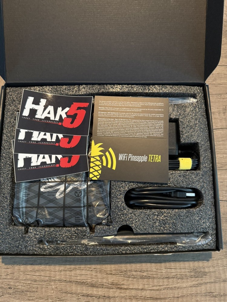 Hak5 Pineapple Tetra wifi Computer Science Pentesting Tool Open Box