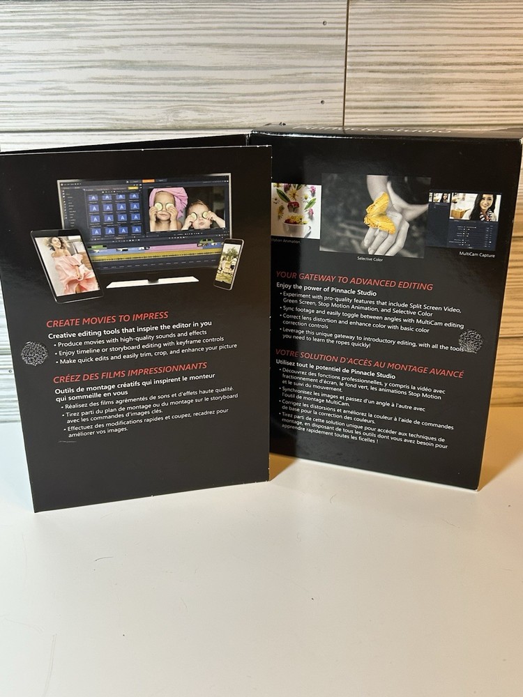 Pinnacle Studio 23 Flexible Video Editing Computer Software Brand New & Sealed