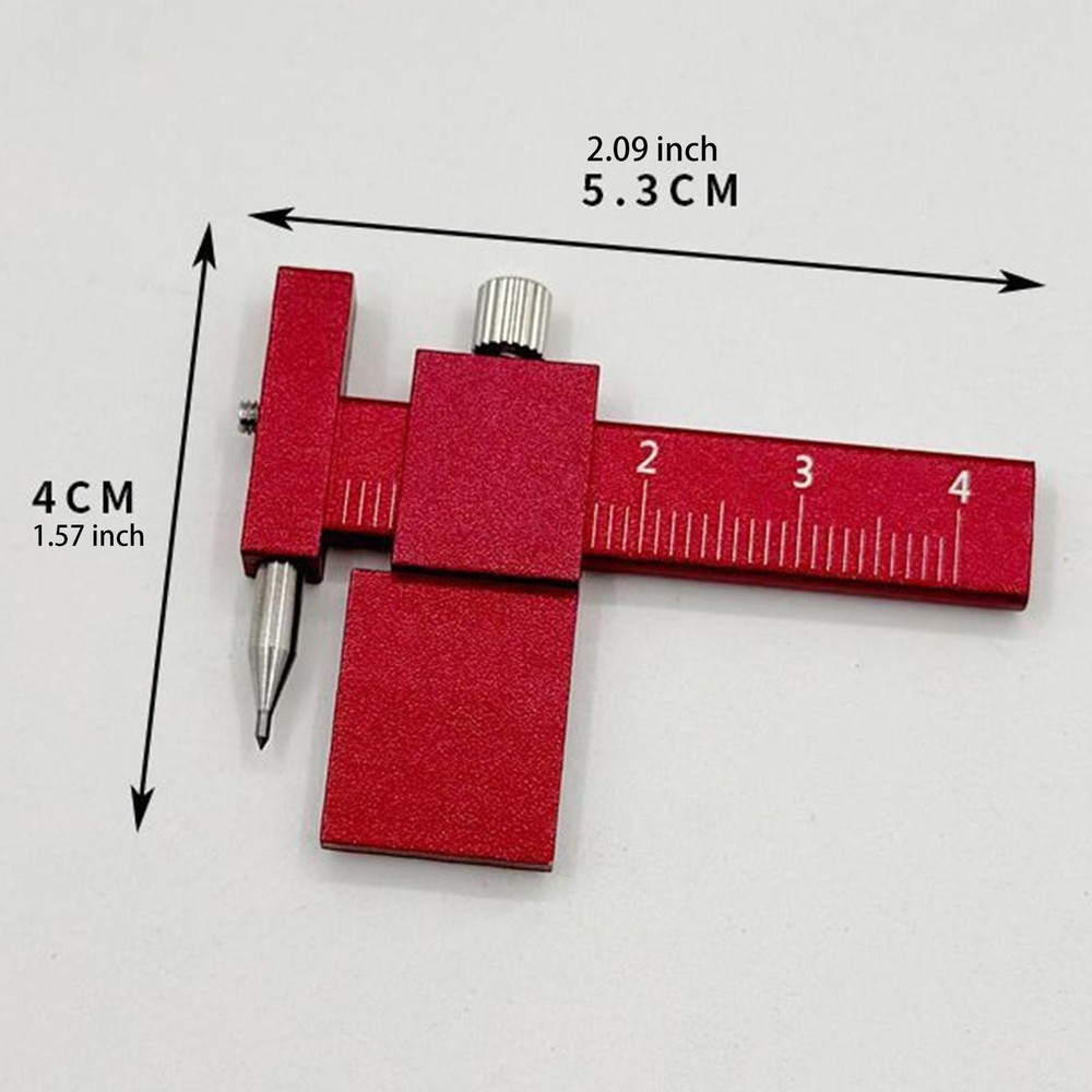 Auxiliary Ruler Woodworking Scriber Isometric Parallel Scribe