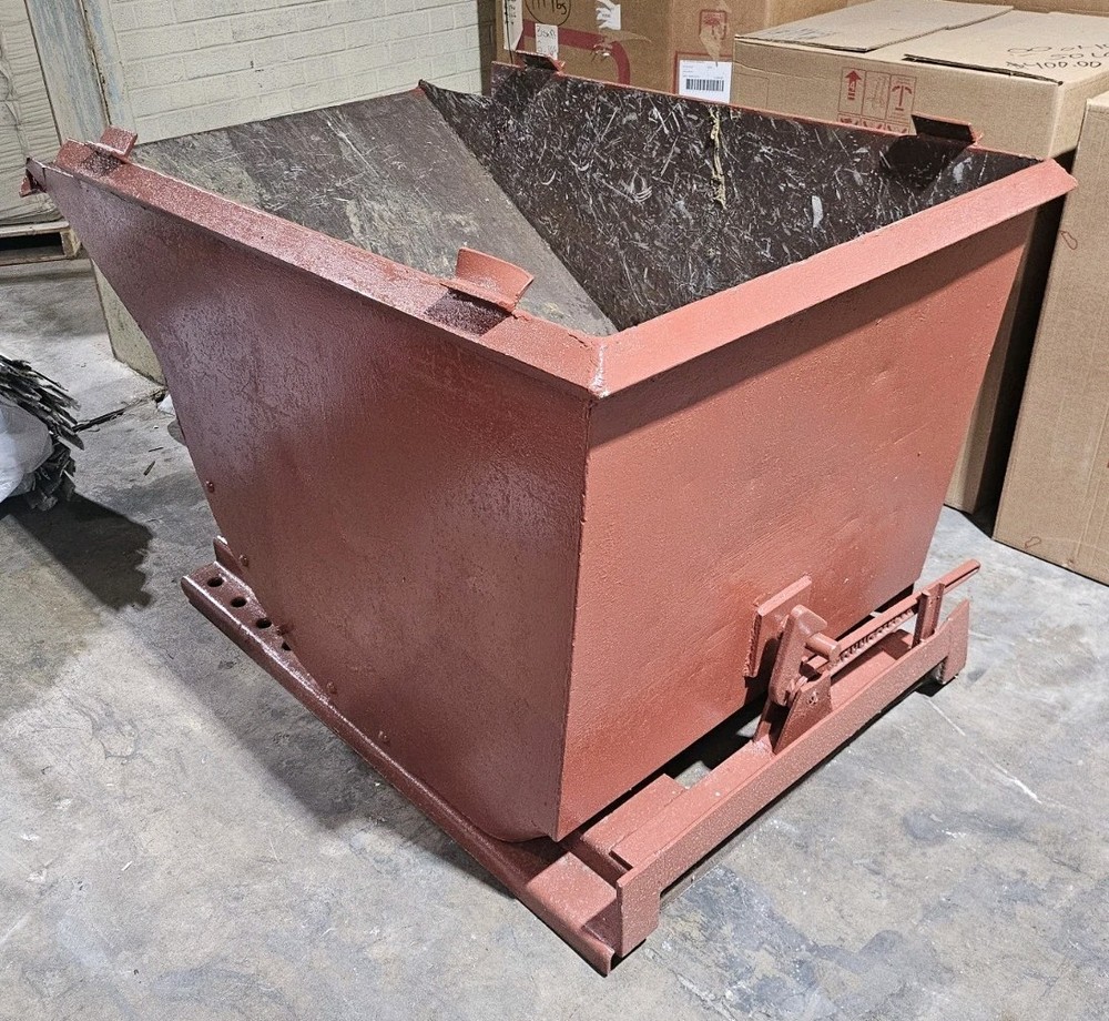 1/2 Cubic Yard Standard Steel Dump Dumping Hopper - Fully Functional!