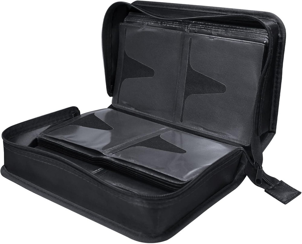 CD Case DVD Storage Holder, CD/DVD Case Wallet 128 Capacity DVD Cases Organizer