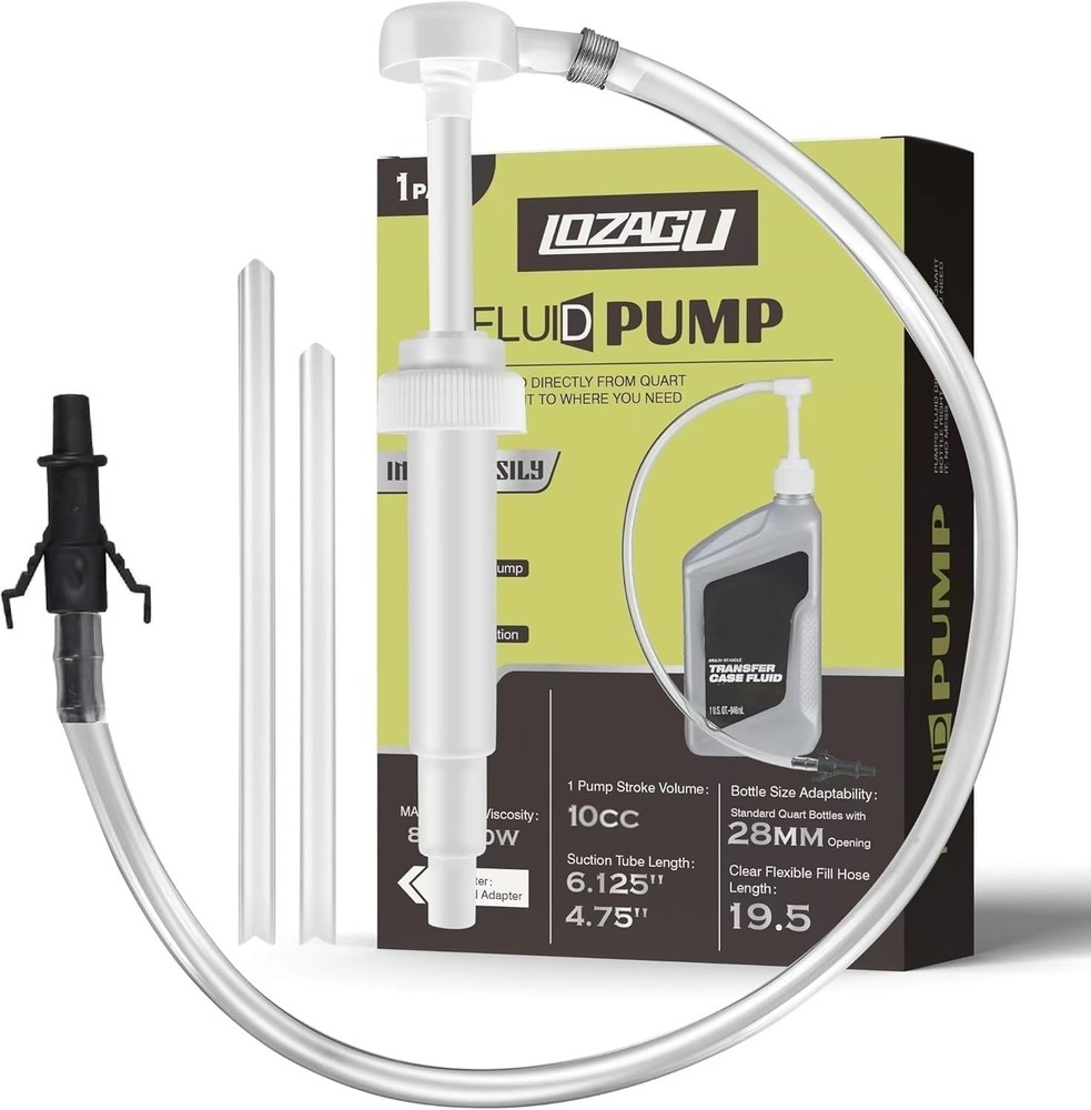 Fluid Pump for Standard Quart Bottles - 10cc Per Stroke, Transmission...