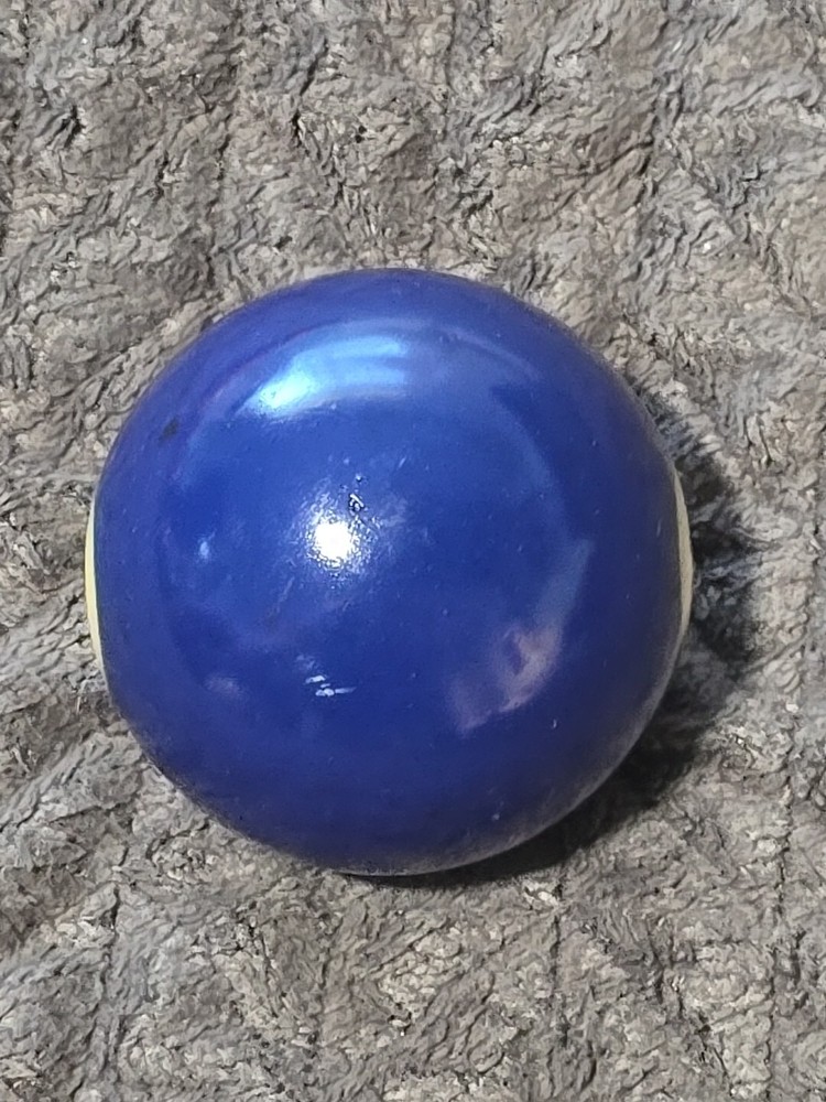 🎱Vintage Replacement Belgian(#2) Pool Ball~Billiards Solid Blue Ball 2"