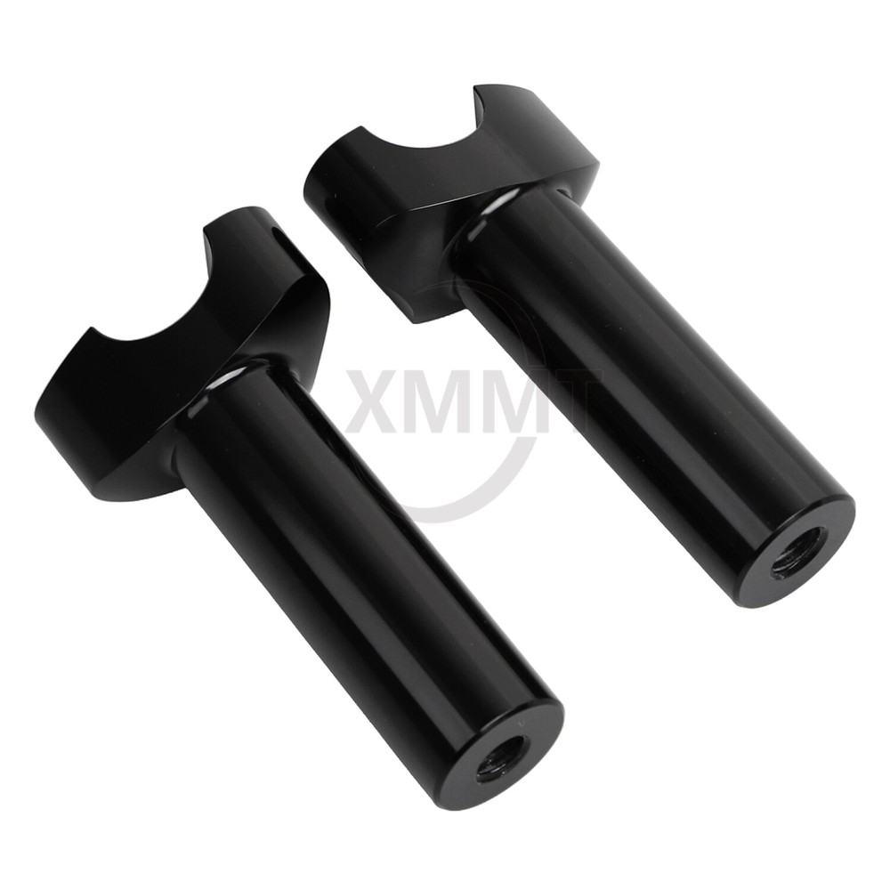 Black 4.5" Handlebar Risers For Harley Softail Sportster Dyna FXDB Handlebar 1"