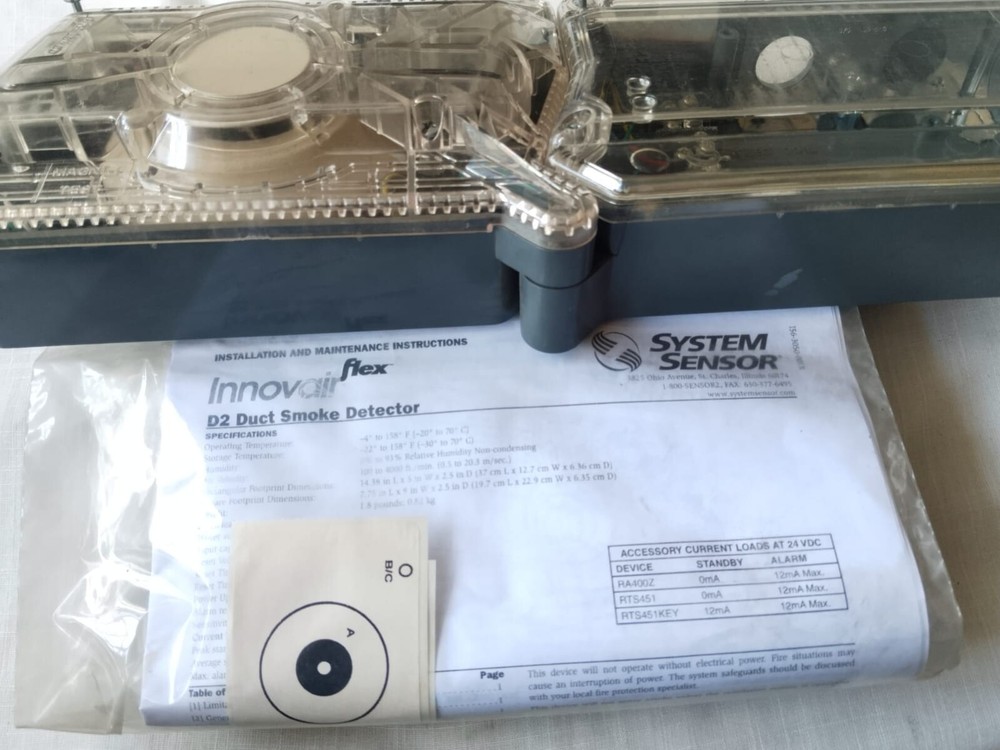 SYSTEM SENSOR DUCT SMOKE SENSOR D2