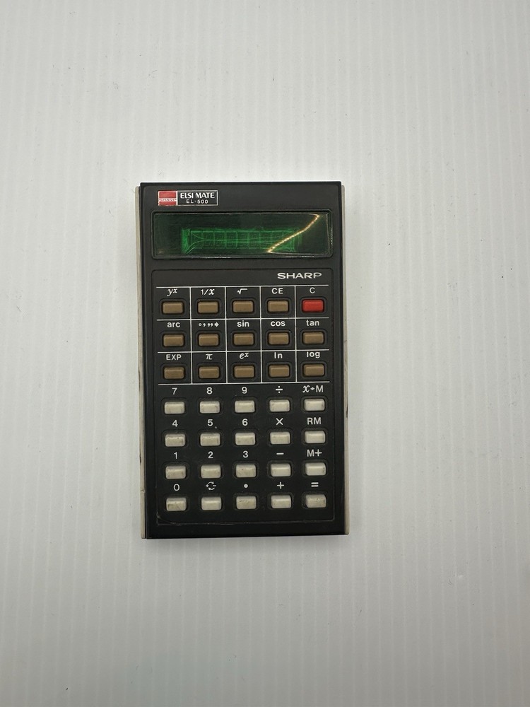 Vintage Sharp Electronic Calculator Elsi Mate EL-500 Tested Works