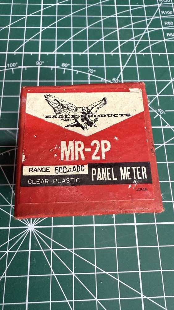 VINTAGE EAGLE MICRO AMMETER - BRITISH - NOS
