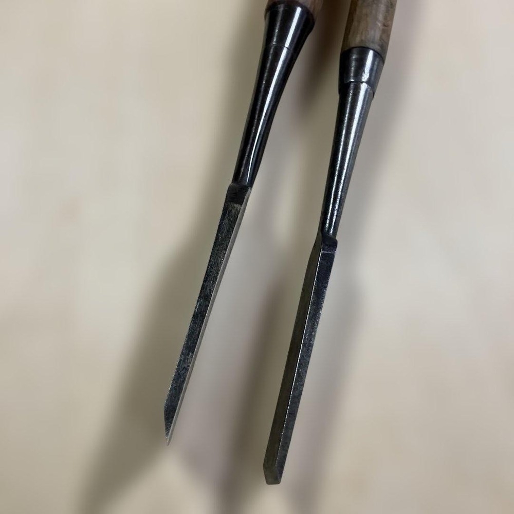 Mortise Chisel Set 2pc High Quality Hand Tools Vintage Ready to Use Today