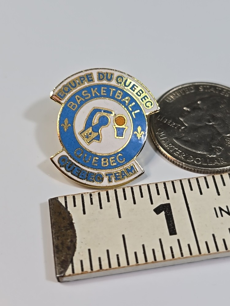 Basketball Quebec Lapel Pin Equipe Du Quebec