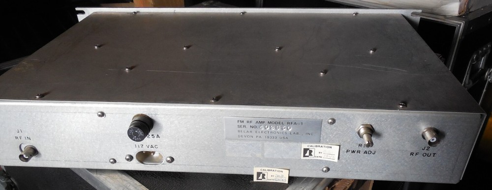Clean Belar FM RF Amplifier Model RFA-1