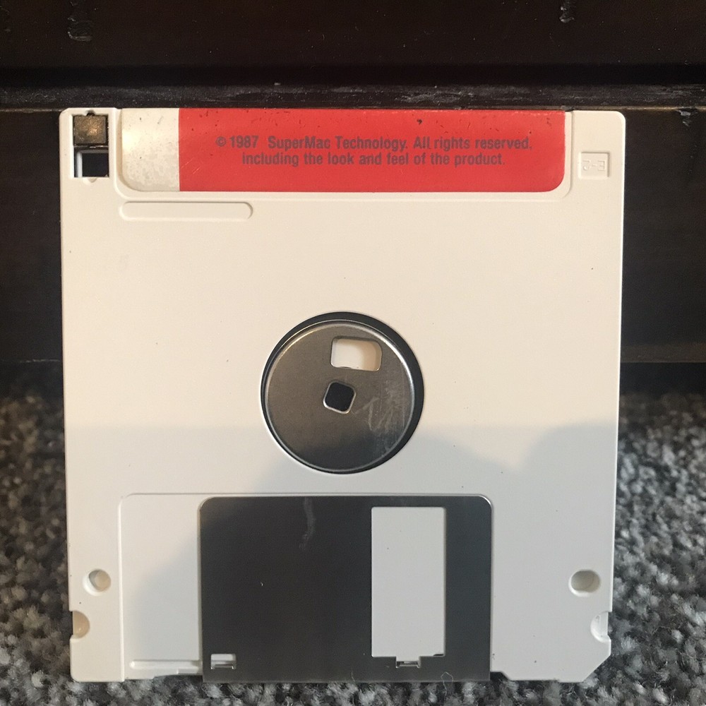 Vintage- DiskFit - Supermac Software - Apple Macintosh Mac Disk - 1987