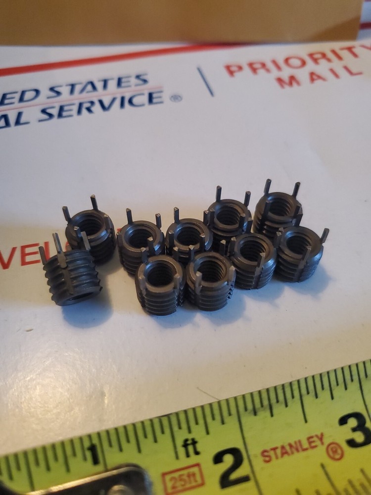 (10) Thread Locking Inserts 5/16-18 Internal Thread, 1/2-13 External Thread, S3