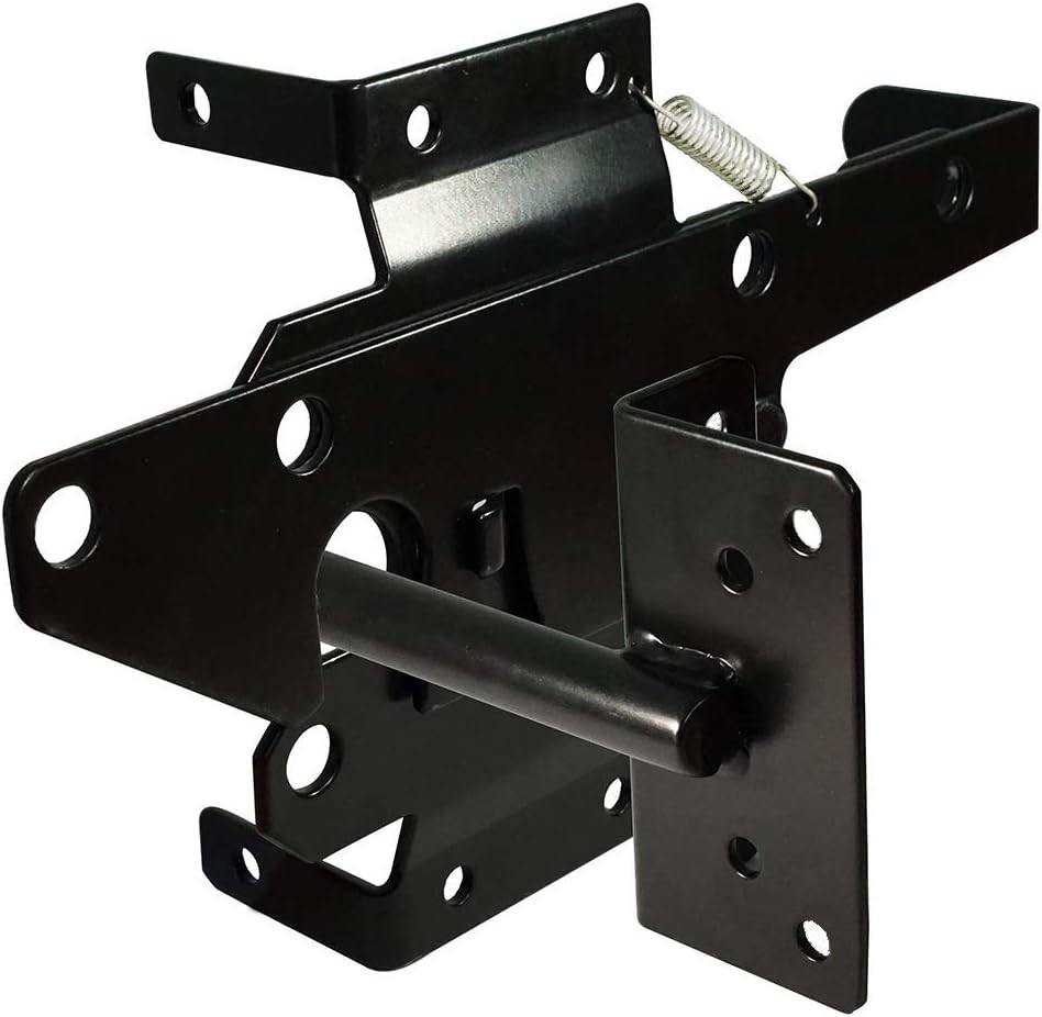 Alloy Steel Post Mount Gate Latch with Fasteners for Enhanced Security