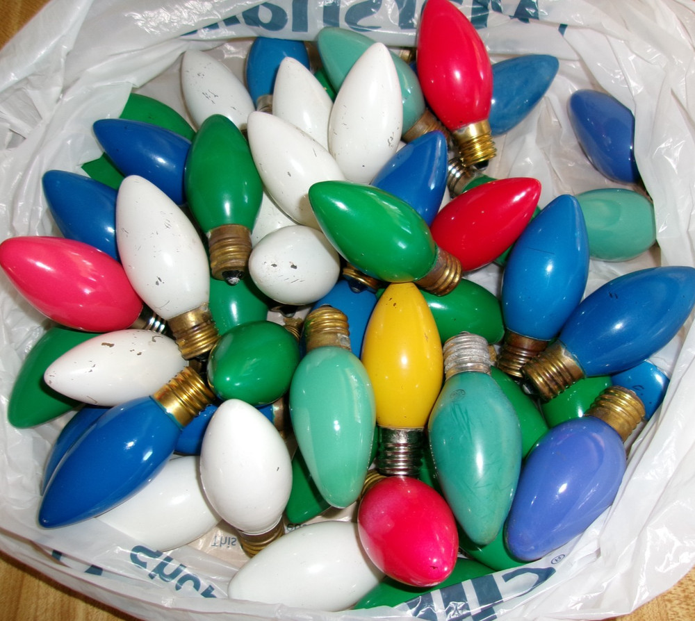 53 VTG Replacement C9 Ceramic Bulbs Christmas, Multi-Colored, Crafts, Decor