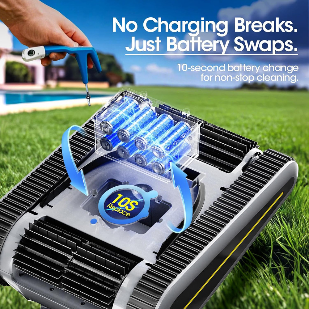 2026 Automatic Pool Cleaner Wall Climbing for InGround Pools Scrubbing Brushes