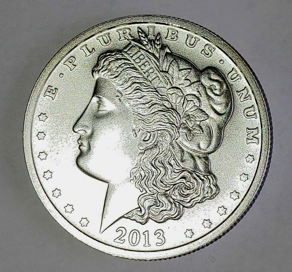 2013 - 1 Oz .999 fine SILVER MORGAN Type ROUND