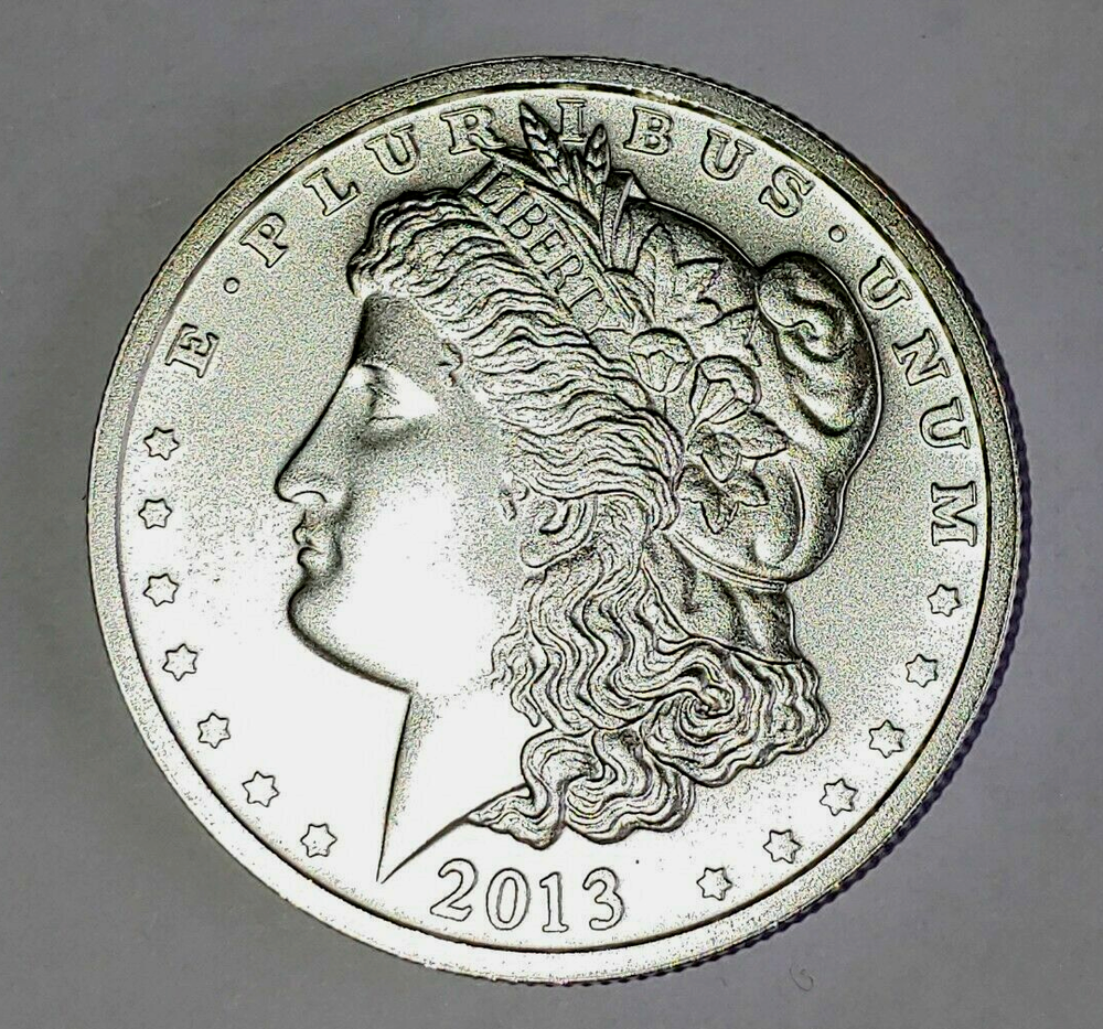 2013 - 1 Oz .999 fine SILVER MORGAN Type ROUND