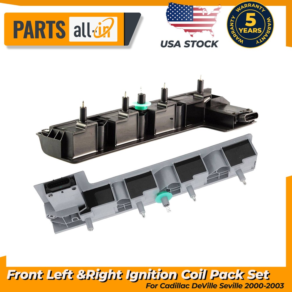 TOPAZ Ignition Coil Pack Set Front Left & Right for Cadillac DeVille 1104075