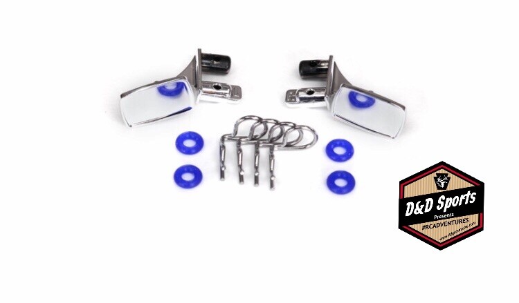 Traxxas 8133 - Mirrors, side, chrome (left & right) Chevrolet Blazer