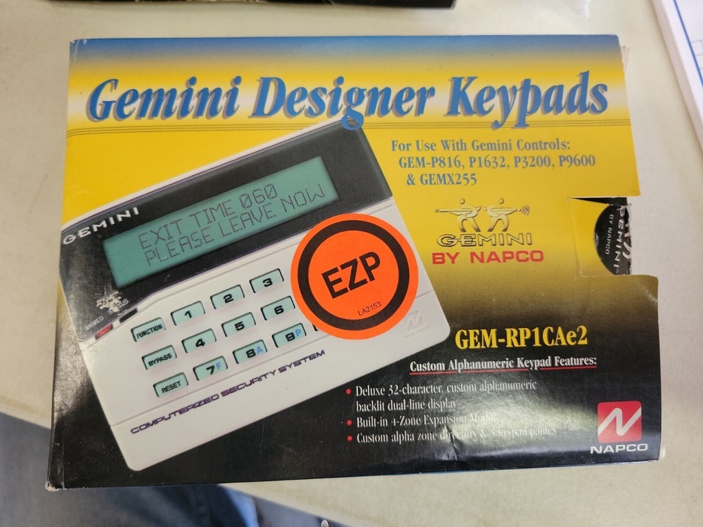 Napco Gemini Custom Alphanumeric Keypad (GEM-RP1CAE2)