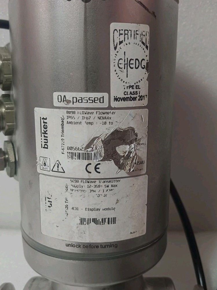 Burkert 8090 Flowave Flowmeter Part's only
