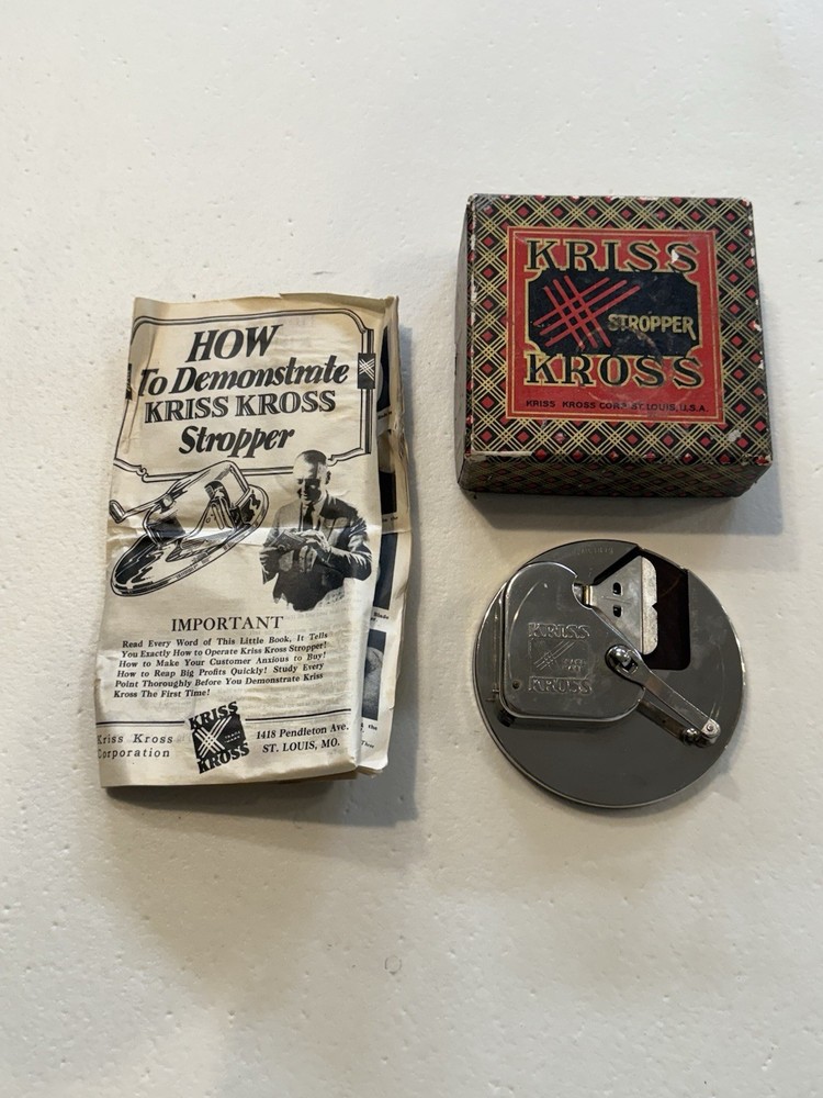 Nice Complete Kriss Kross Stropper, includes Box, Blades, User manual