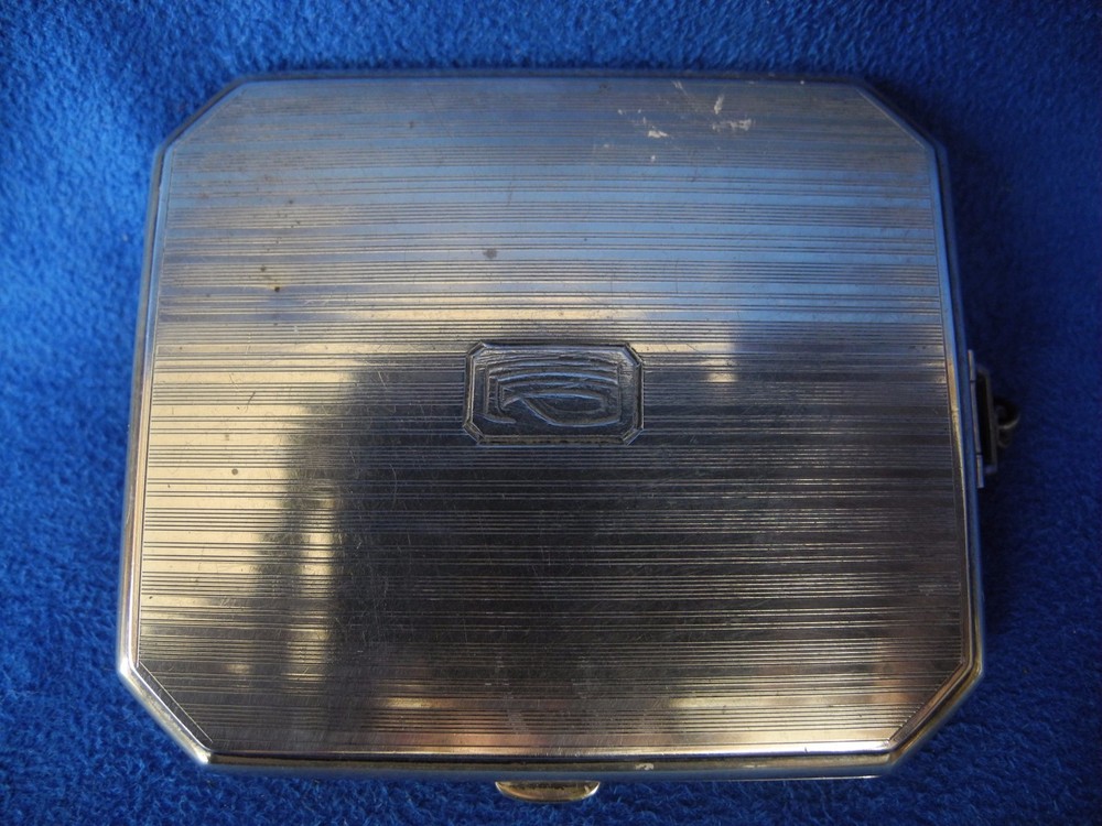 Antique Sterling Silver Cigarette Case 69 grams