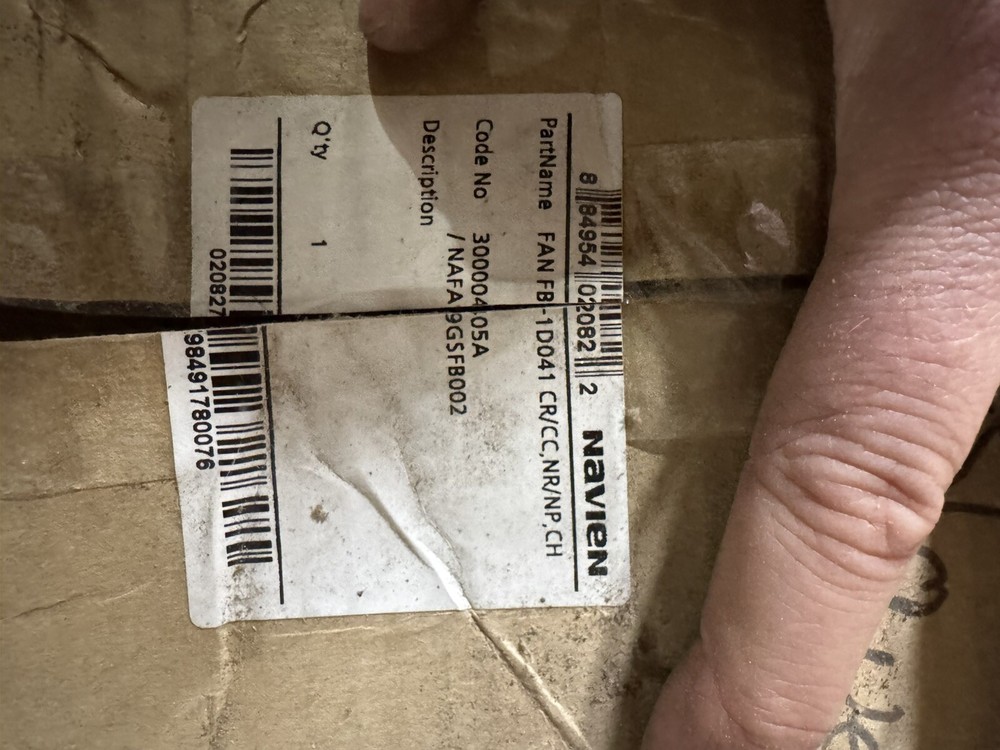 Navien Draft Induction Fan FB-1D041