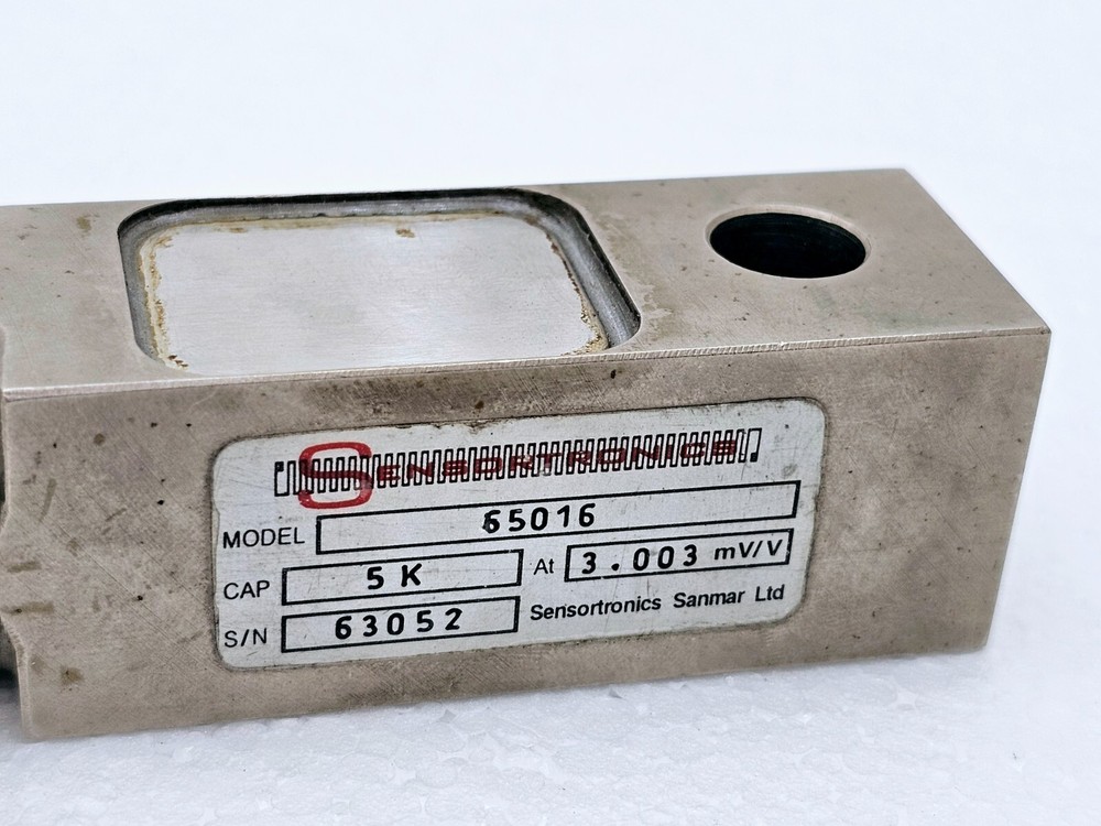 SENSORTRONICS 65016 DOUBLE-ENDED SHEAR BEAM LOAD CELL (NEW OPEN BOX)