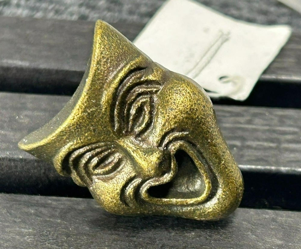 Decorative Antique Gold Mask Drawer Knob Pull Handle