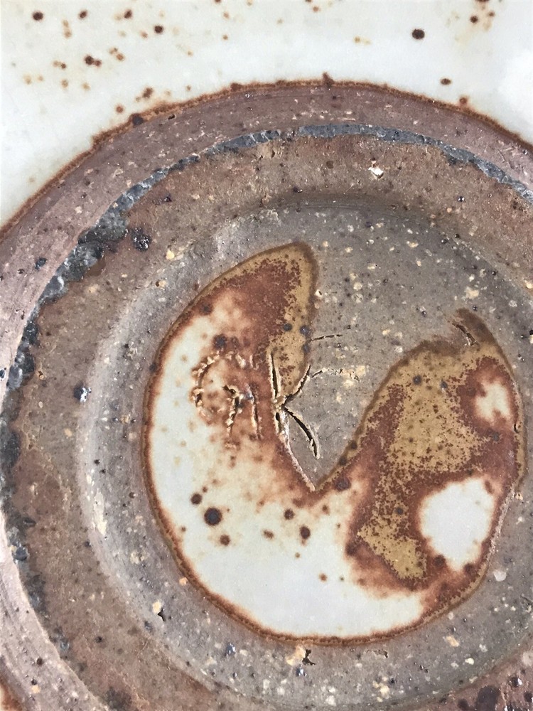 Studio Pottery Rat Face Teapot Signed GK