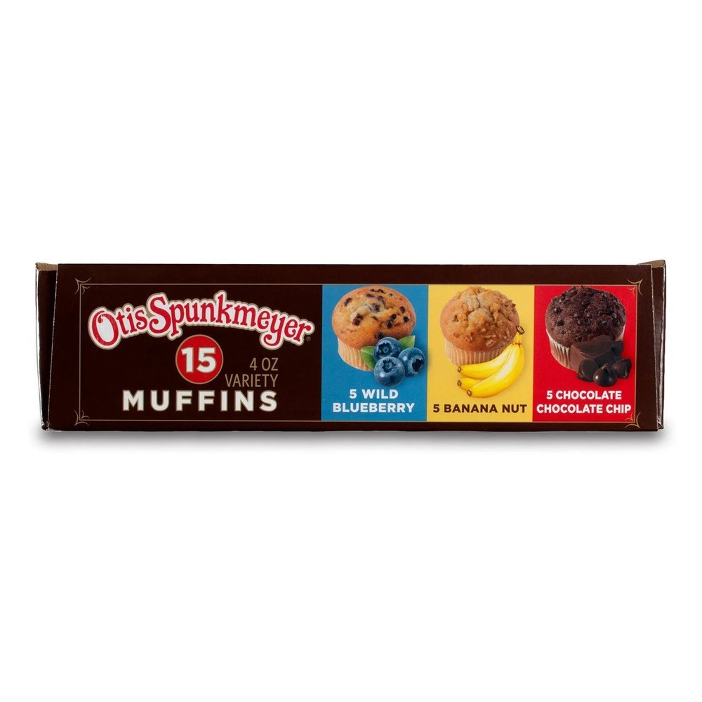 Otis Spunkmeyer Variety Assorted Muffins (TWO BOXES- 15 CT Each Pack- 30 Total}