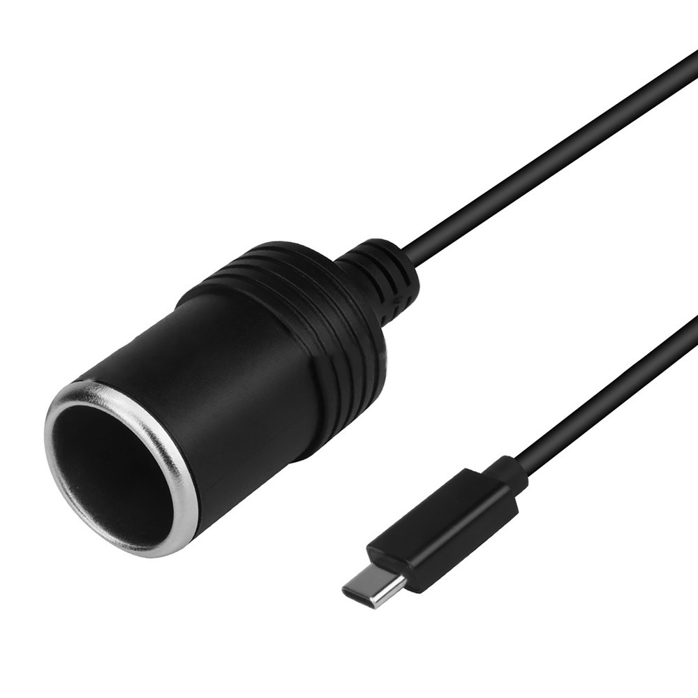 1Pc USB Type C to Car Cigarette Lighter Socket Adapter For 45W PD Charger B