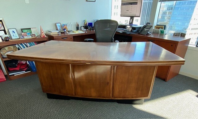 antique Anonima and Castelli executive fan desk