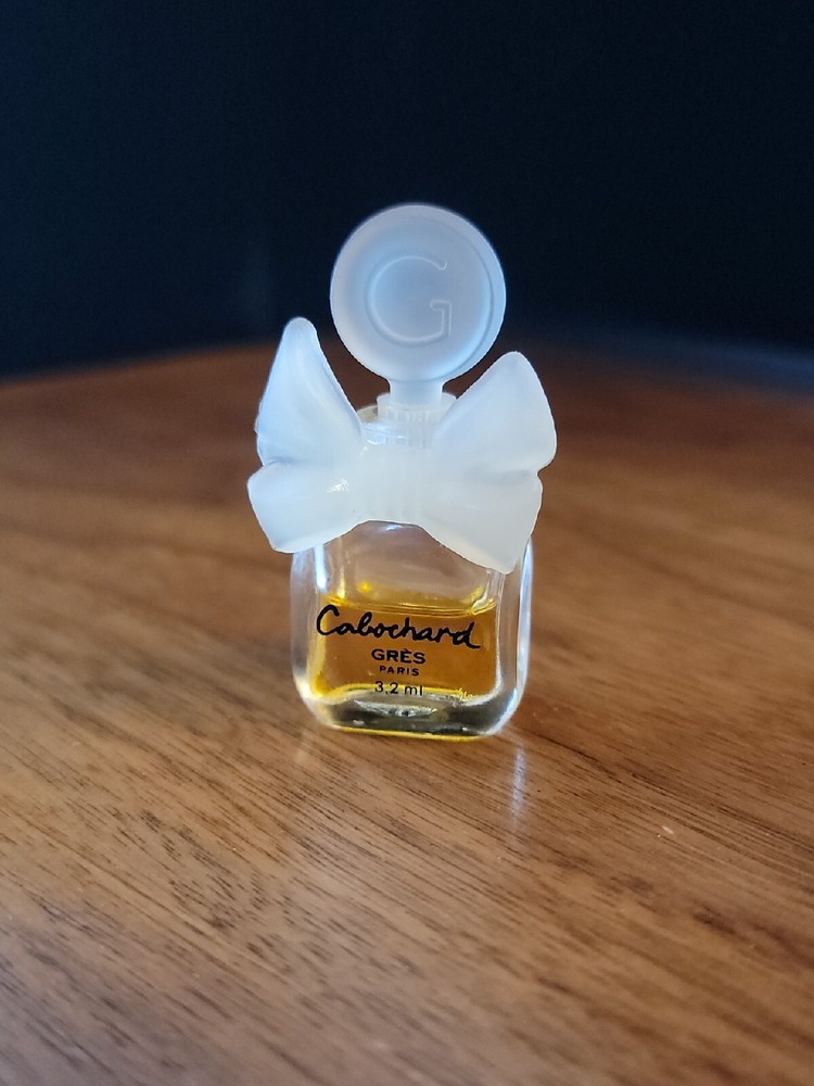 #23 Vintage Cabochard Gres Bow Bottle 3.2 Mini Micro Perfume Splash Purse Travel