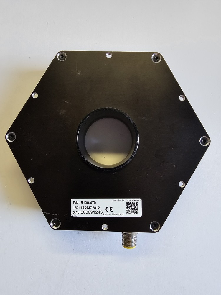 Smart Vision Lights - Blue Ring Light - R130-470 with Optional Polarized Filter