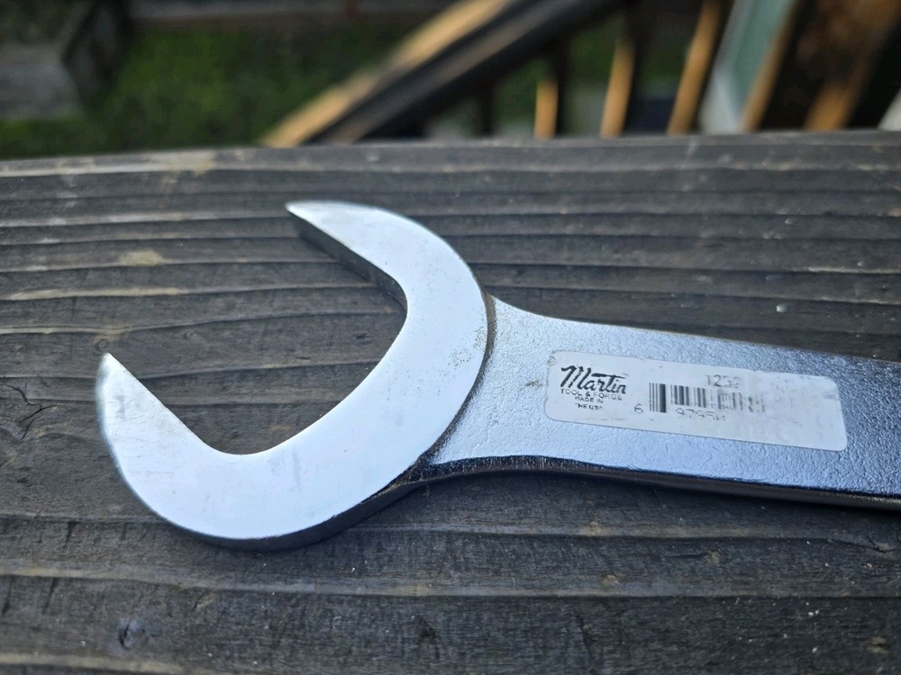 Martin Tools 1252 1-5/8" Chrome Service Angle Wrench