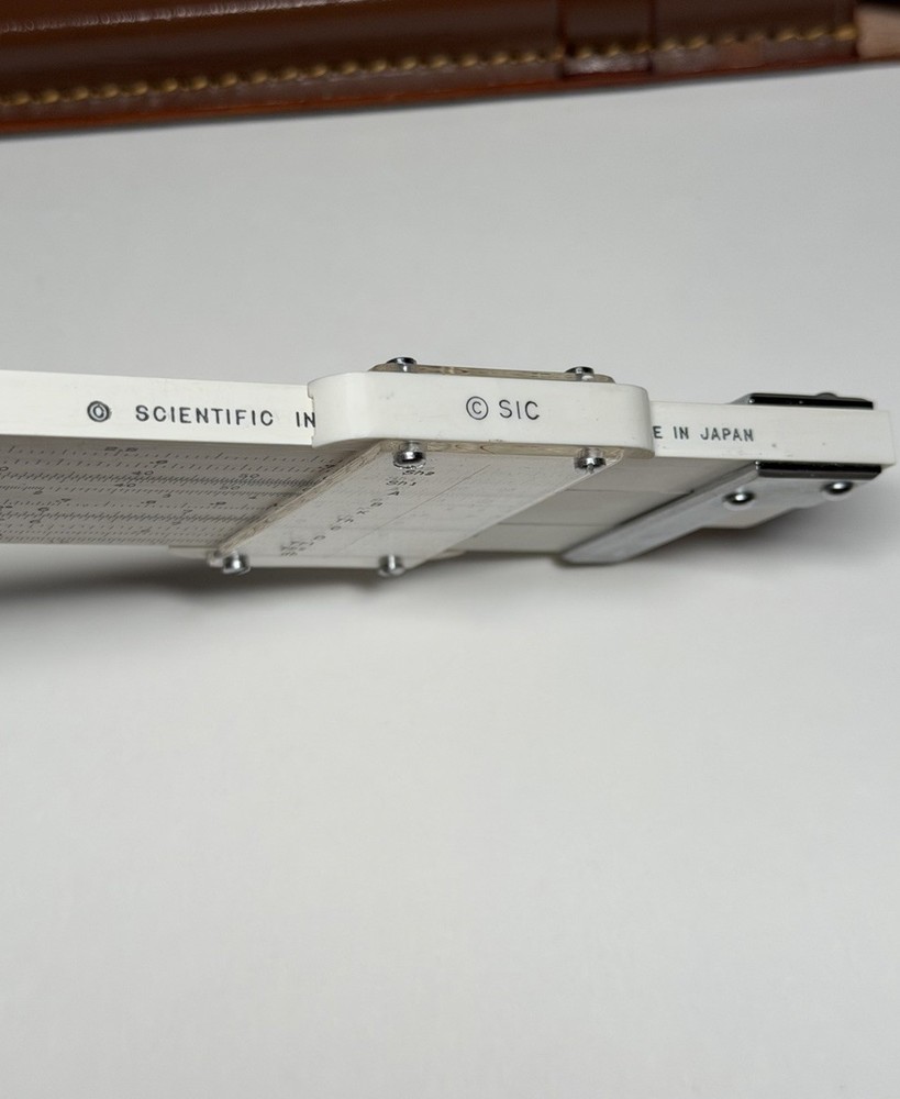 Scientific Instruments Co SIC Professional Slide Rule 1570, Case & Instructions