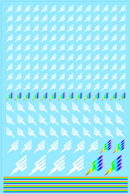 Rainbow Warriors Custom Transfer Sheet A6