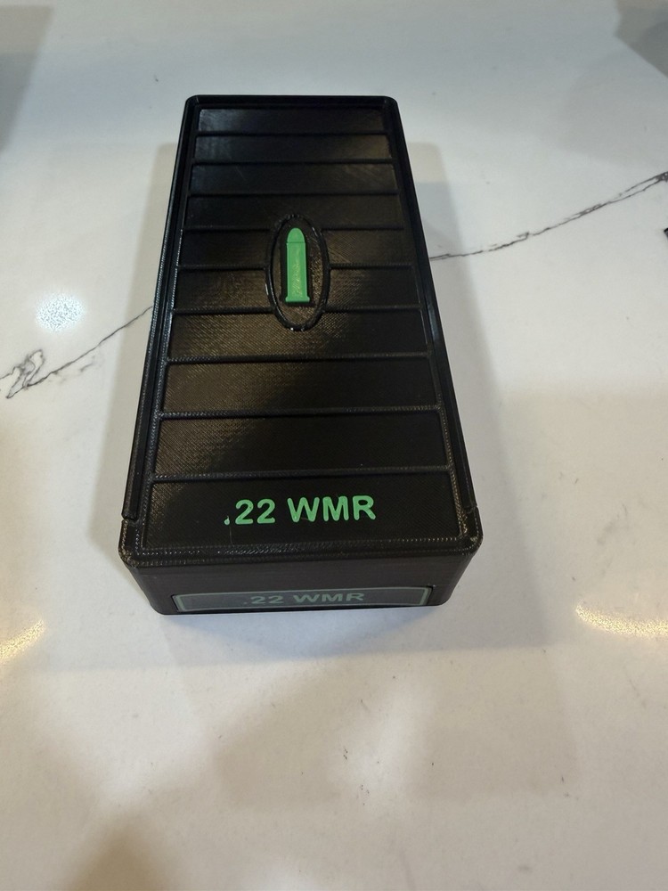 Sliding .22 WMR Ammo Storage Box Case - 250rd Round