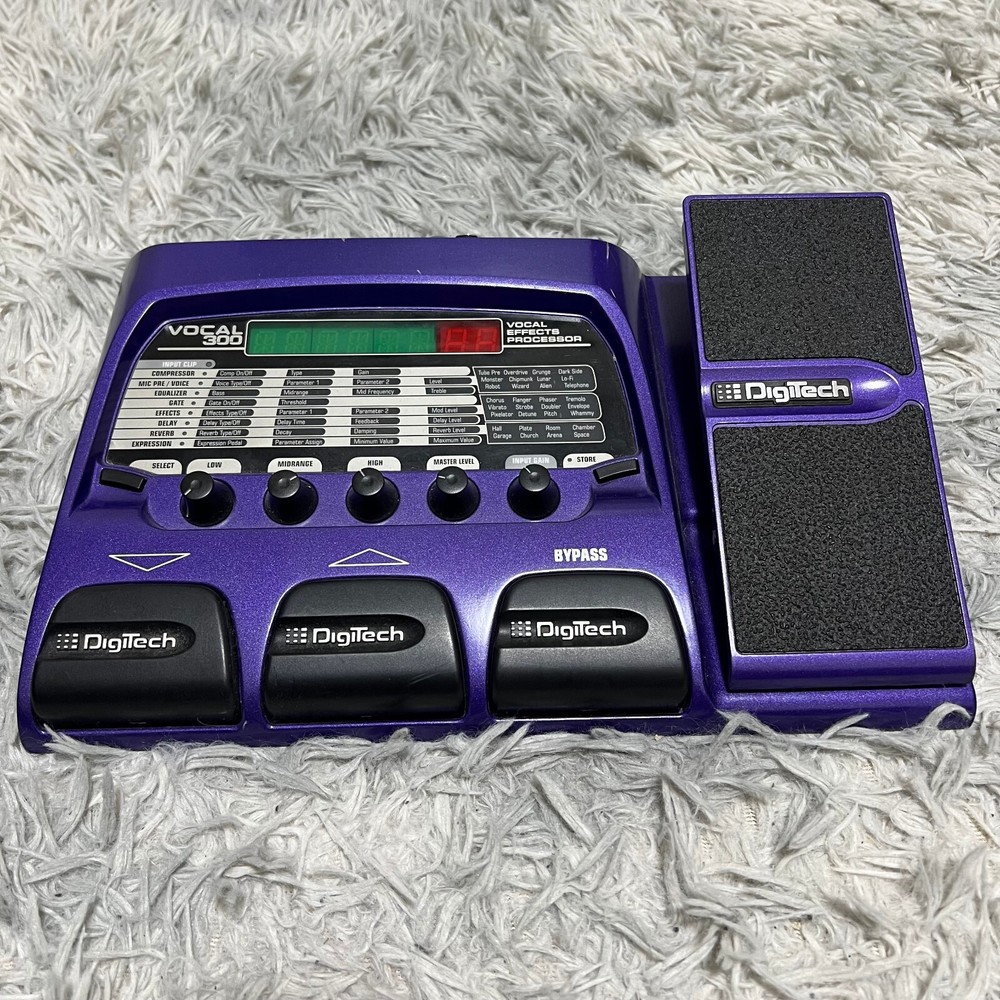 DigiTech Vocal 300 Vocal-Multi-Effects Pedal Processor Guitar Vocal Tested good!