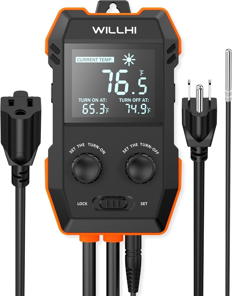 Versatile WH2408 Temperature Controller – LCD Display, Heating & Cooling Modes