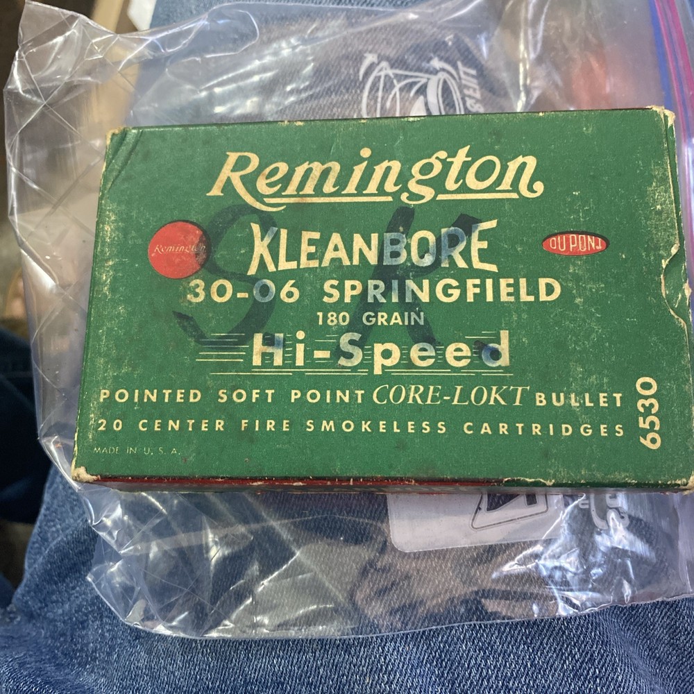 Vintage Remington Kleanbore 30-06 Empty Box W/insert