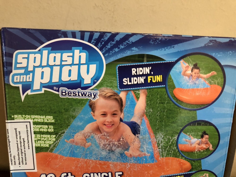 New Bestway Splash &Play 16 ft. Single Water Slide 