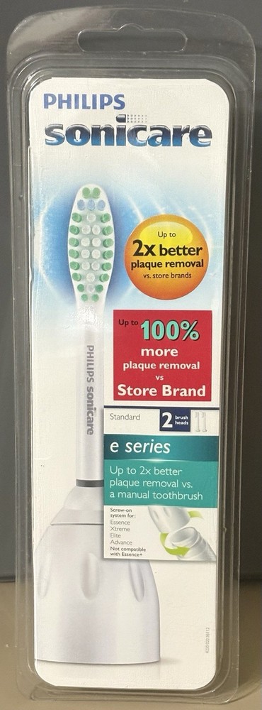 Philips Sonicare Genuine E Series HX7022 Replacement 2 Standard Brush Heads