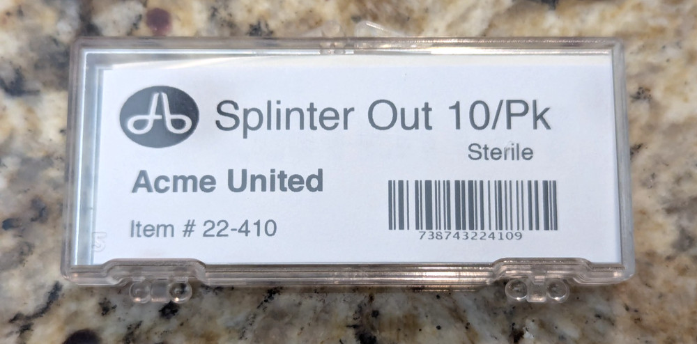 Medipoint 10 Pack Splinter Out First Aid Sterile Splinter Remover