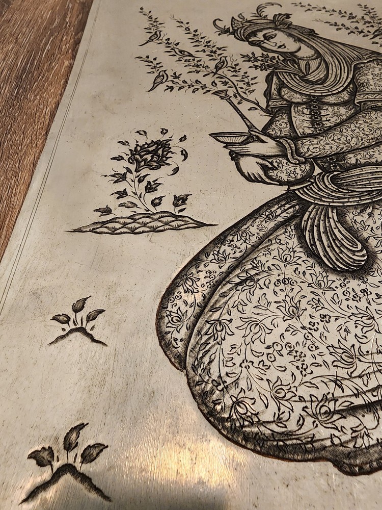 Engraved Copper Indian Artwork