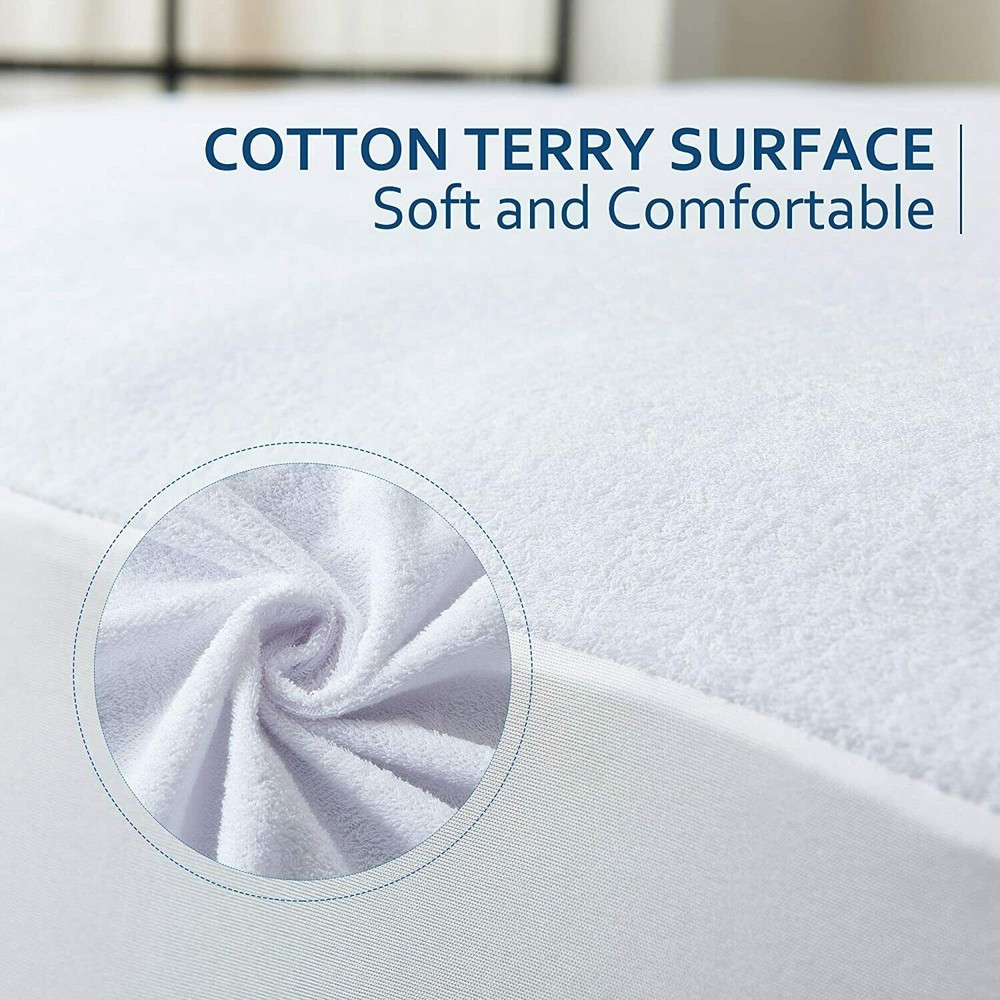 Fully Encased Waterproof Anti-Bed Bug Mattress Protector Super-King size