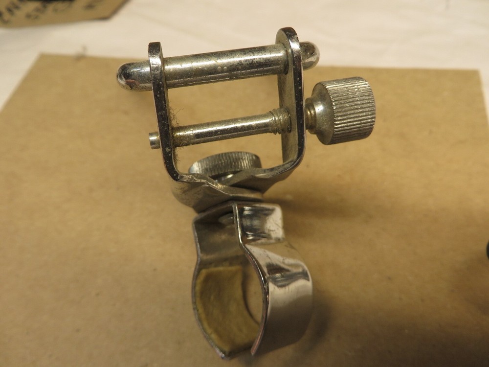 VINTAGE MICROPHONE DESK STAND CHROME